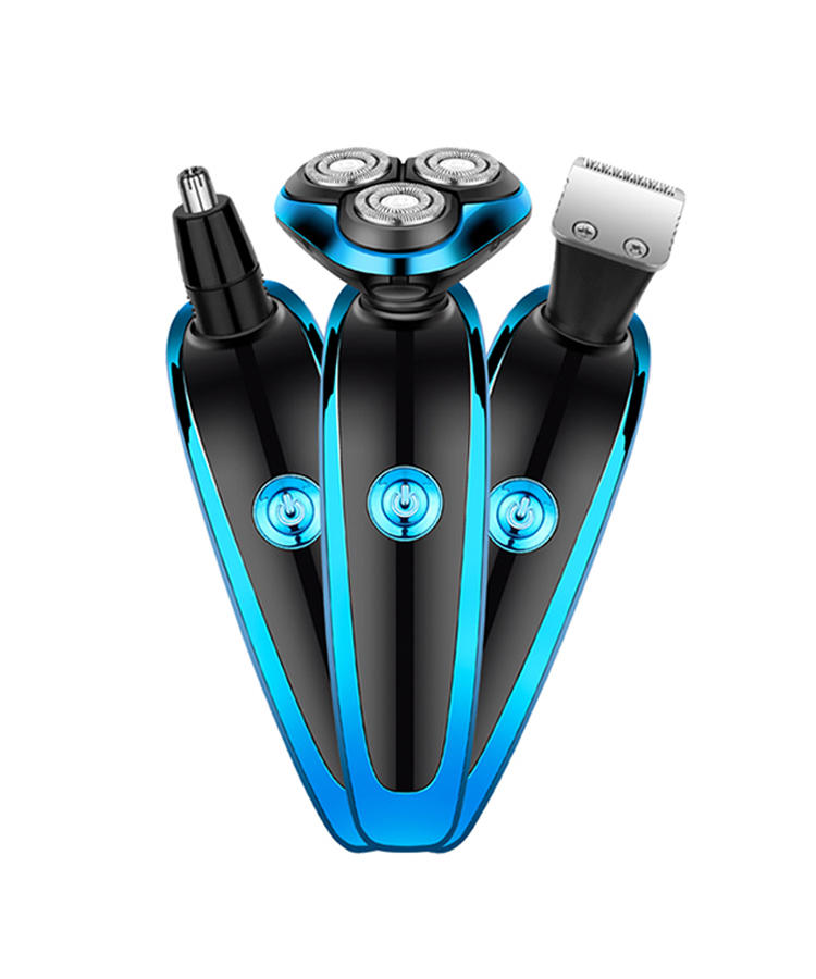 NZ-838 3 In 1 Waterproof Rechargeable Men’s Grooming Kit With USB Cable, Li-Ion Battery And Interchangeable Blades