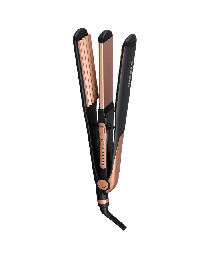 TS-020 New Professional Tourmaline Ceramic Flat Iron LED Hair Straightener With 4cm Wide Plates